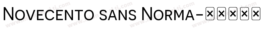 Novecento sans Norma字体转换